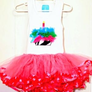 Mud Pie Tutu First Birthday Dress 12-18mo